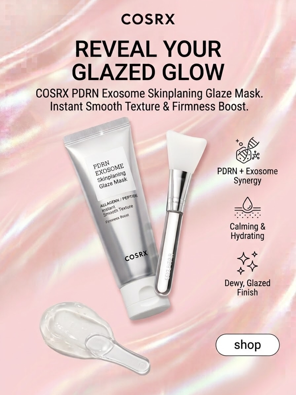 COSRX PDRN Exosome Skinplaning Glaze Mask — New In Box